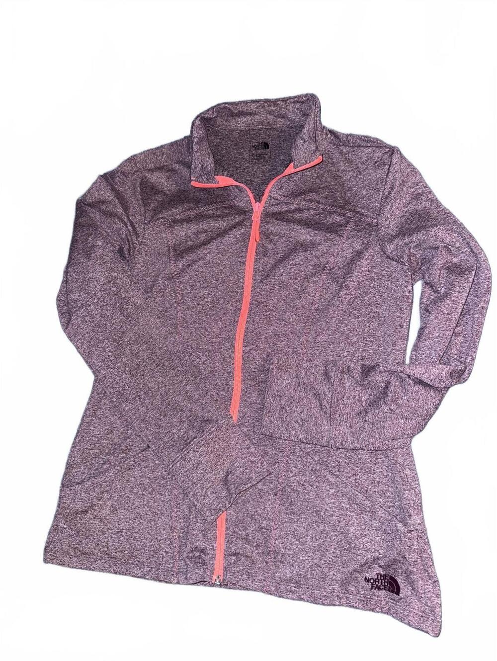 The North Face Women's Full Zip Fleece Jacket Purple Heather Size Large
